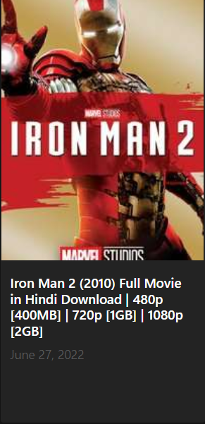 IRON MAN 2